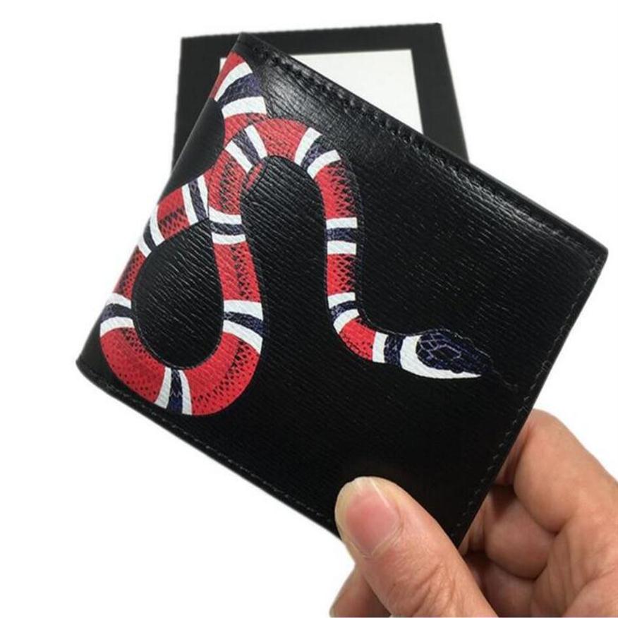 2021 SOLDS Men Animal Short Wallet Leather Black Snake Tiger Bee Wallets Women Long Style Luxury Purse Wallet Card Holders Top216I, With logo
2021 SOLDS Men Animal Short Wallet Leather Black Snake Tiger Bee Wallets Women Long Style Luxury Purse Wallet Card Holders Top216I, With logo