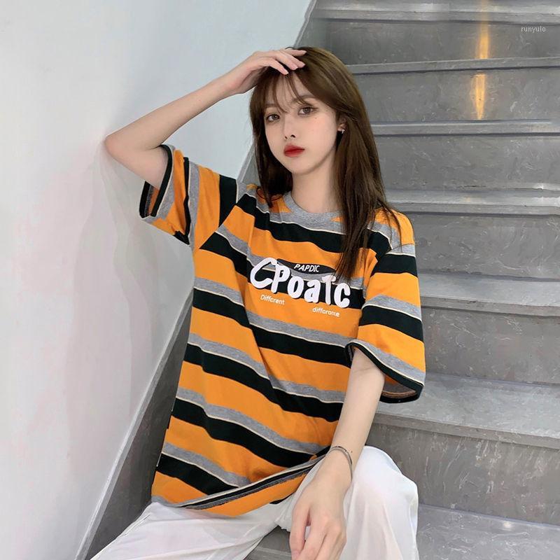 Women's T-Shirt Summer 2022 Korean Version Net Red Elegant Style Loose Stripe Short Sleeve Female Student Half Top, High quality version
Women's T-Shirt Summer 2022 Korean Version Net Red Elegant Style Loose Stripe Short Sleeve Female Student Half Top, High quality version