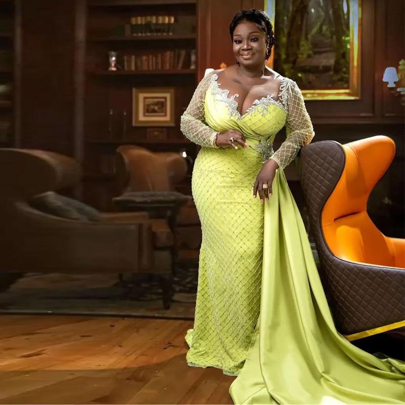 Party Dresses Plus Size Arabic Aso Ebi Birthday Evening Beaded Crystals Mermaid Formal Gown Full Sleeve Detachable Train Dubai RobesParty, Orange
Party Dresses Plus Size Arabic Aso Ebi Birthday Evening Beaded Crystals Mermaid Formal Gown Full Sleeve Detachable Train Dubai RobesParty, Orange