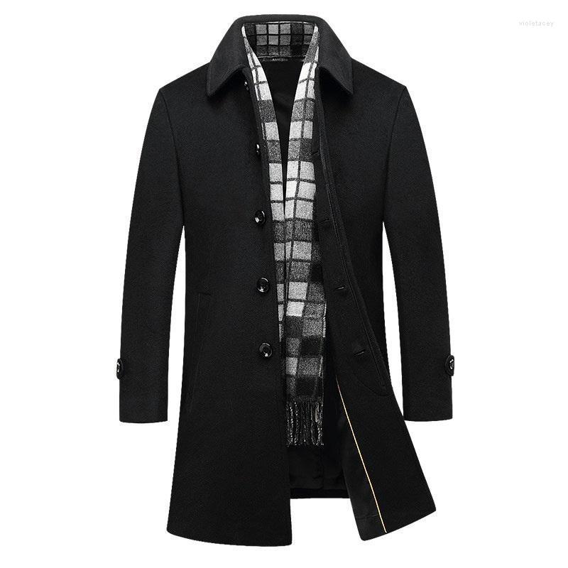 Men's Trench Coats Fashion Brand Mens Cashmere Coat Single Breasted Long Wool Male Casual Slim Fit Black Overcoat WindbreakerMen's Viol22
Men's Trench Coats Fashion Brand Mens Cashmere Coat Single Breasted Long Wool Male Casual Slim Fit Black Overcoat WindbreakerMen's Viol22
