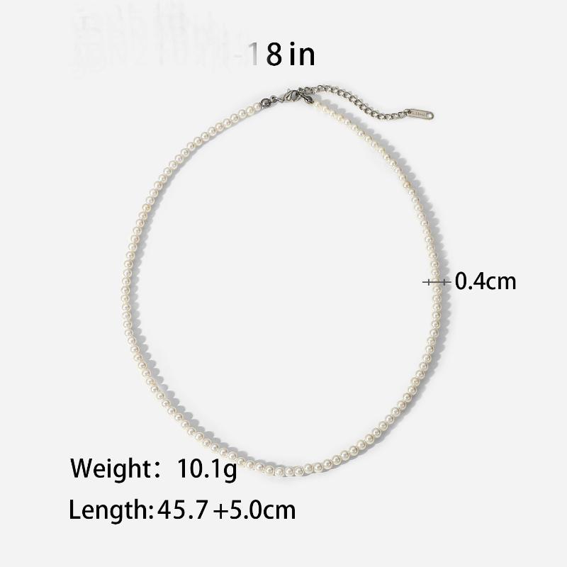 Pendant Necklaces Drop Handmade Pearls Choker For Men Punk Stainless Steel Jewelry 2022 4mm Size Natural Freshwater Pearl NecklacePendant