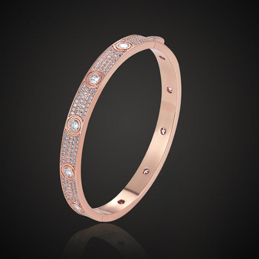 Classic bangle designer jewelry women bracelet full of crystal mens gold bracelets stainless steel 18k love bracelet with box265d 
Classic bangle designer jewelry women bracelet full of crystal mens gold bracelets stainless steel 18k love bracelet with box265d