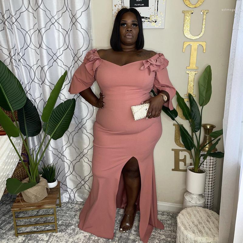 Plus Size Dresses Women Clothing Woman Autumn 2022 Half-Sleeved Long Skirt Open Leg Split Elegant For Echm22, Pink
Plus Size Dresses Women Clothing Woman Autumn 2022 Half-Sleeved Long Skirt Open Leg Split Elegant For Echm22, Pink