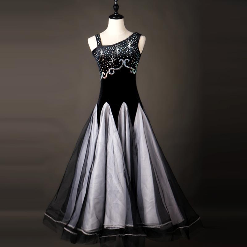 Stage Wear National Standard Dance Skirt High-end Modern Dress Performance Costumes Waltz SuitStage, Black
Stage Wear National Standard Dance Skirt High-end Modern Dress Performance Costumes Waltz SuitStage, Black