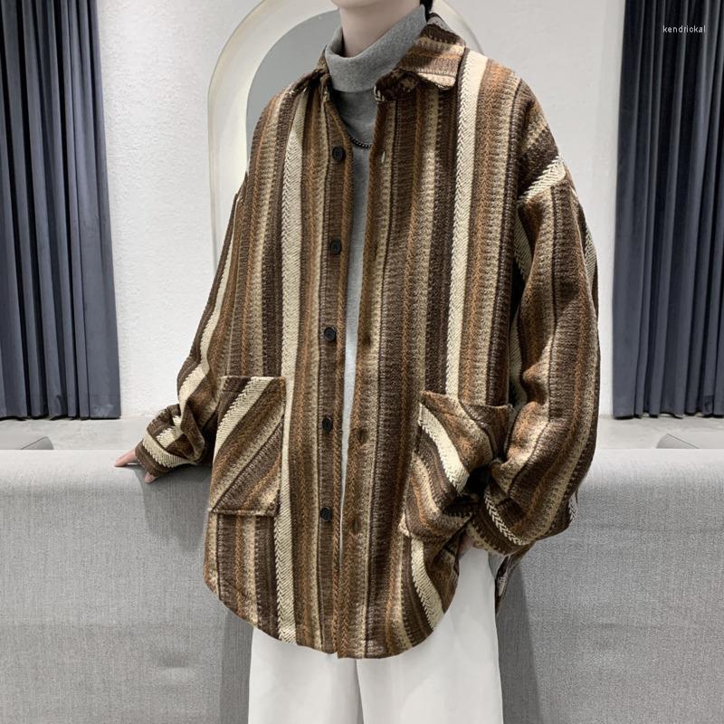 Men's Wool & Blends 2022 Winter Vertical Stripe Medium Long Tweed Coat Loose Youth Japanese Windbreaker Recommend Kend22, Black
Men's Wool & Blends 2022 Winter Vertical Stripe Medium Long Tweed Coat Loose Youth Japanese Windbreaker Recommend Kend22, Black