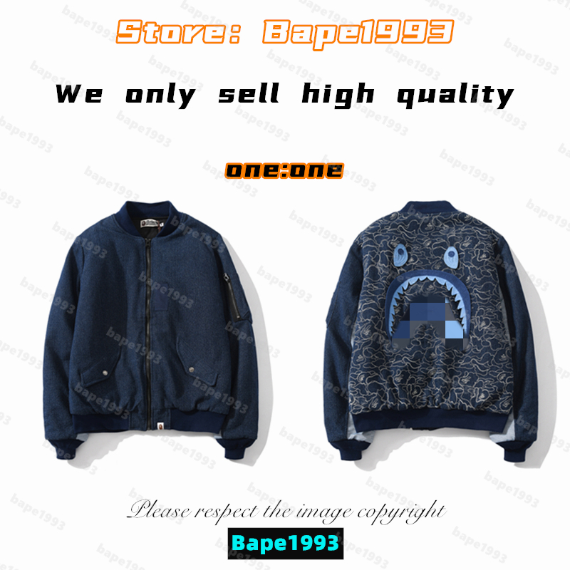 High Quality Apes Mens Jackets Japan Shark B ape head Brand co-branding Luminous Camouflage Galactic spots Male and female of the same styles New man jackets 1993 MY1-9, 1 button
High Quality Apes Mens Jackets Japan Shark B ape head Brand co-branding Luminous Camouflage Galactic spots Male and female of the same styles New man jackets 1993 MY1-9, 1 button