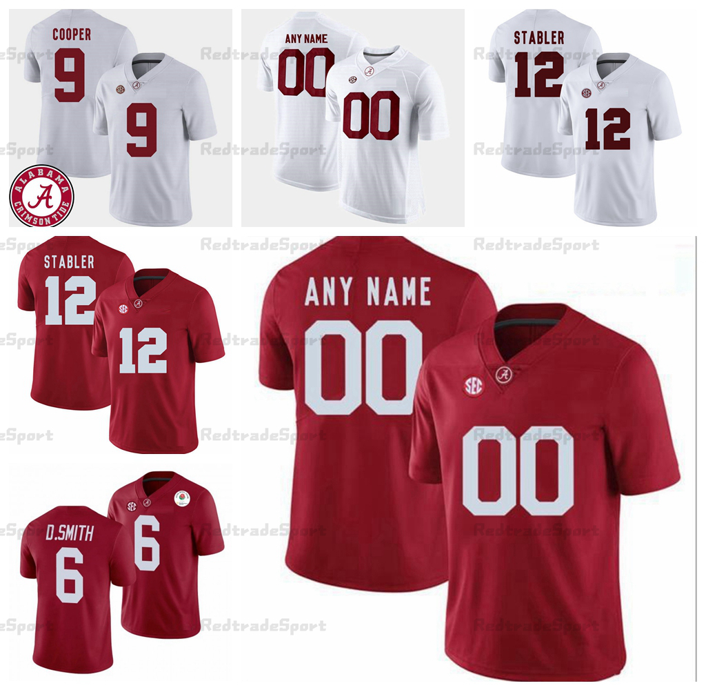 Customize Alabama Crimson Tide College Football Jerseys 12 Ken Stabler 22 Mark Ingram 75 Bozeman 6 Trey Sanders 4 Robinson 31 Anderson Jr. 1 McKinstry Jameson Williams, Black
Customize Alabama Crimson Tide College Football Jerseys 12 Ken Stabler 22 Mark Ingram 75 Bozeman 6 Trey Sanders 4 Robinson 31 Anderson Jr. 1 McKinstry Jameson Williams, Black