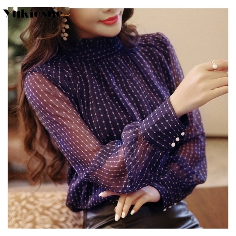 summer woman top blusa mujer lace chiffon blouse women shirt long sleeve womens tops and blouses ladies plus size