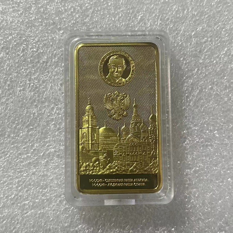 Gifts 1pcs Russia Gold Bar Russian President Vladimir Putin And Kremlin 1OZ Replica Souvenir Coin Collection.cx
Gifts 1pcs Russia Gold Bar Russian President Vladimir Putin And Kremlin 1OZ Replica Souvenir Coin Collection.cx