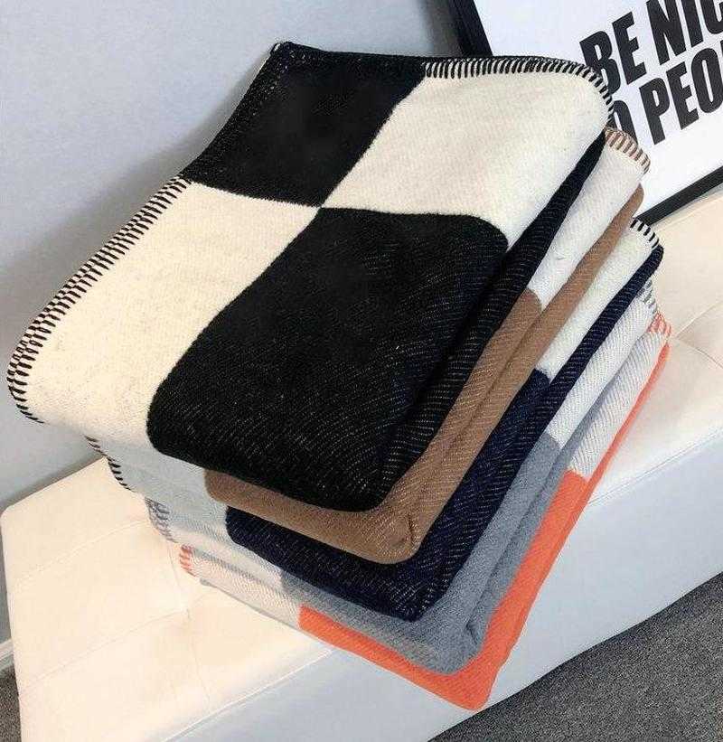 Pillow Letter and Cashmere Blanket Cases Crochet Soft Wool Plaid Sofa Fleece Knitted Blankets Covers