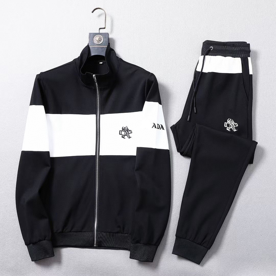 Men's Tracksuits European station autumn new casual sports suit men's fashion versatile splicing long-sleeve handsome youth two-piece set M--3XL 22, White
Men's Tracksuits European station autumn new casual sports suit men's fashion versatile splicing long-sleeve handsome youth two-piece set M--3XL 22, White