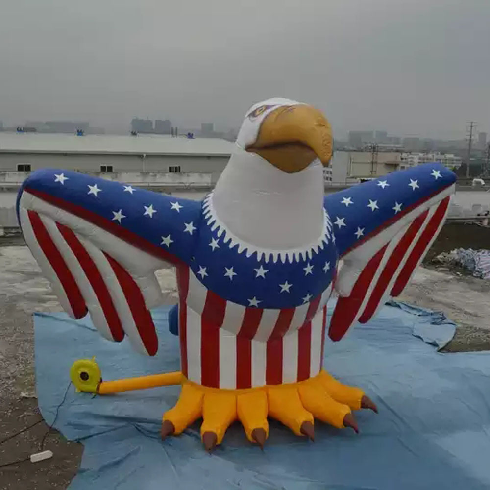 Outdoor Giant Inflatable Eagle Model Hawk Animal Cartoon Mascot Balloon For Advertising