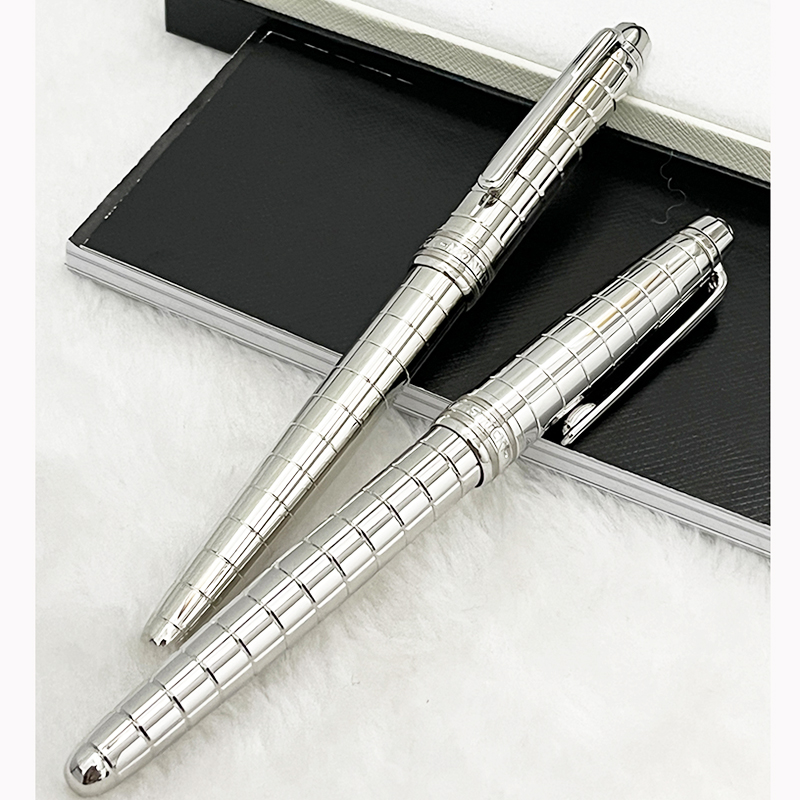 LGP Luxury Pen 163 Metallic Silver Check Fountain Rollerball Ballpoint Pen Office School Supplies With Series Number, As pic show
LGP Luxury Pen 163 Metallic Silver Check Fountain Rollerball Ballpoint Pen Office School Supplies With Series Number, As pic show