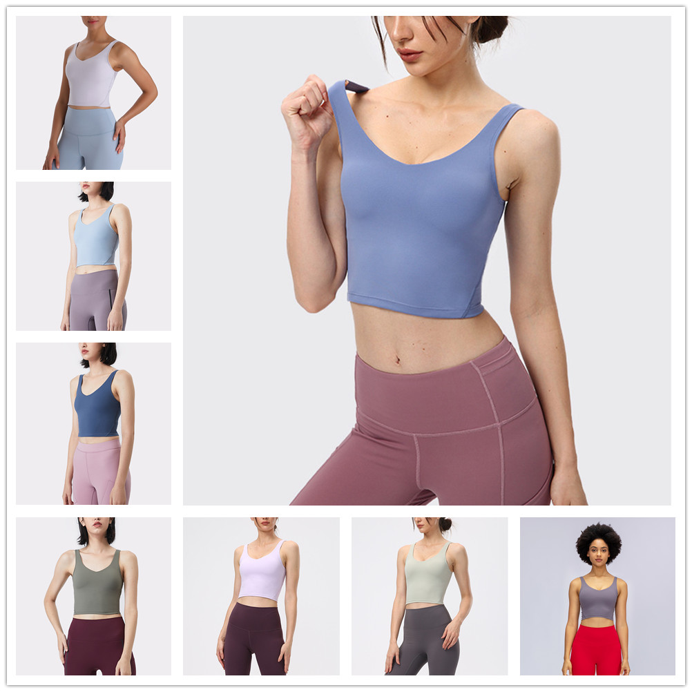 Women Longline Sports Bra Wirefree Padded Medium Support Yoga Bras Gym Running Workout Tank Tops, D14
Women Longline Sports Bra Wirefree Padded Medium Support Yoga Bras Gym Running Workout Tank Tops, D14