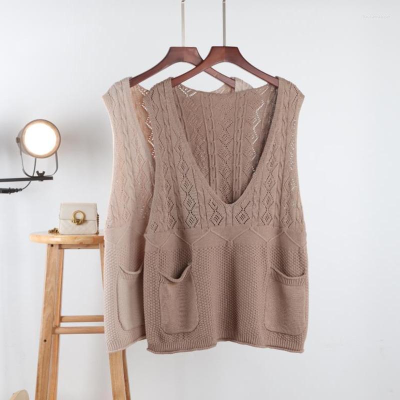Women's Vests Loose Outer Wear Vest Women 2022 Autumn Korean Version Casual Fashion Wild Sleeveless Sweater Soft Luci22, Black
Women's Vests Loose Outer Wear Vest Women 2022 Autumn Korean Version Casual Fashion Wild Sleeveless Sweater Soft Luci22, Black
