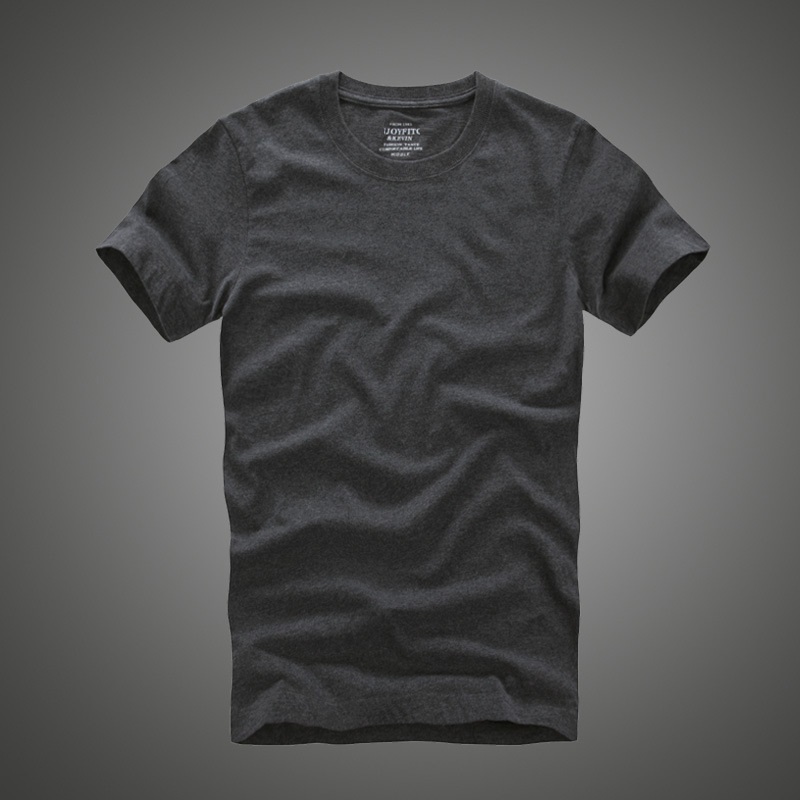 Men Tshirt 100% Cotton Solid Color O-Neck Short Sleeve T shirt Male High Quality 220325