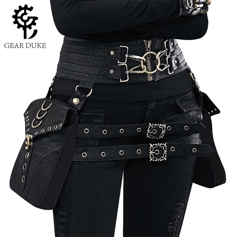 Vintage Steampunk leather Steam Punk Retro Rock Gothic Retro Cosplay Battlegrounds Waist Bags Packs Victorian Women Men leg bag 201118, Black
Vintage Steampunk leather Steam Punk Retro Rock Gothic Retro Cosplay Battlegrounds Waist Bags Packs Victorian Women Men leg bag 201118, Black
