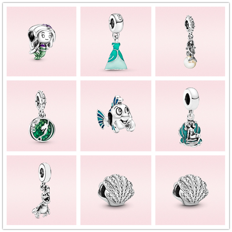 s925 Sterling Silver Luxury Loose Beads Beaded Charm for Original Pandora Bracelet Little Mermaid Shell Pendant Jewelry Fashion Classic Accessories Women Gifts
s925 Sterling Silver Luxury Loose Beads Beaded Charm for Original Pandora Bracelet Little Mermaid Shell Pendant Jewelry Fashion Classic Accessories Women Gifts