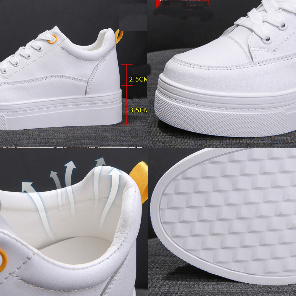 6cm Leather Platform Sneakers Wedge Shoes Chunky Sneakers Walking Casual Shoe Leather Casual Shoes Leisure Shoes for Women, White leather
6cm Leather Platform Sneakers Wedge Shoes Chunky Sneakers Walking Casual Shoe Leather Casual Shoes Leisure Shoes for Women, White leather