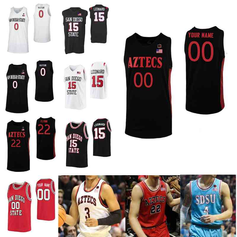 rare San Diego State Aztecs College Basketball Jerseys Mens Yanni Wetzell Jersey KJ Feagin Schakel Nathan Mensah Nolan Narain Custom Stitche, Mens 2020 black