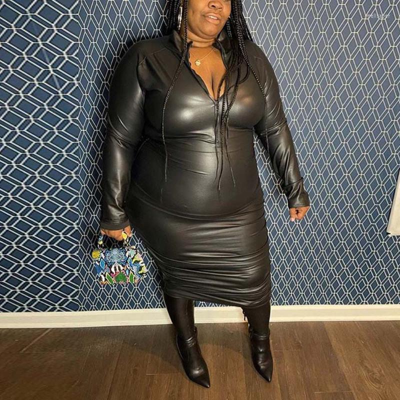Plus Size Dresses For Women 4XL PU Leather Bodycon Full Sleeve High Waisted Mid Calf Sexy Large Evening Night Club Dress Big Meli22, Black dress
Plus Size Dresses For Women 4XL PU Leather Bodycon Full Sleeve High Waisted Mid Calf Sexy Large Evening Night Club Dress Big Meli22, Black dress