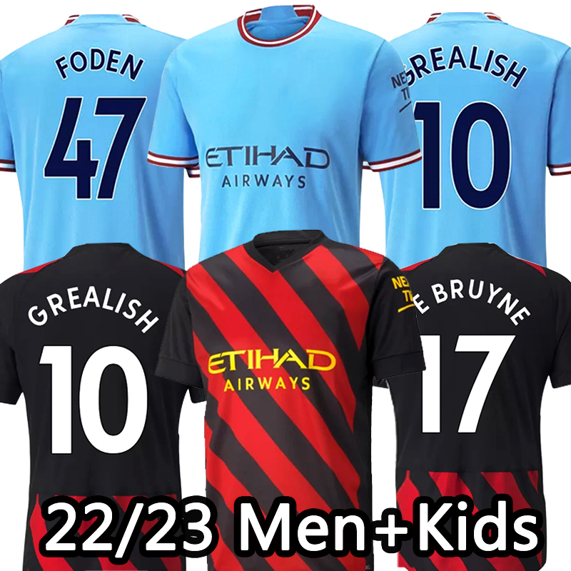 HAALAND Soccer Jerseys 22 23 World Cup GREALISH STERLING DE BRUYNE MANS CITIES MAHREZ away Fans Player football shirt 2022 2023 kids kit sets uniform, 10
HAALAND Soccer Jerseys 22 23 World Cup GREALISH STERLING DE BRUYNE MANS CITIES MAHREZ away Fans Player football shirt 2022 2023 kids kit sets uniform, 10
