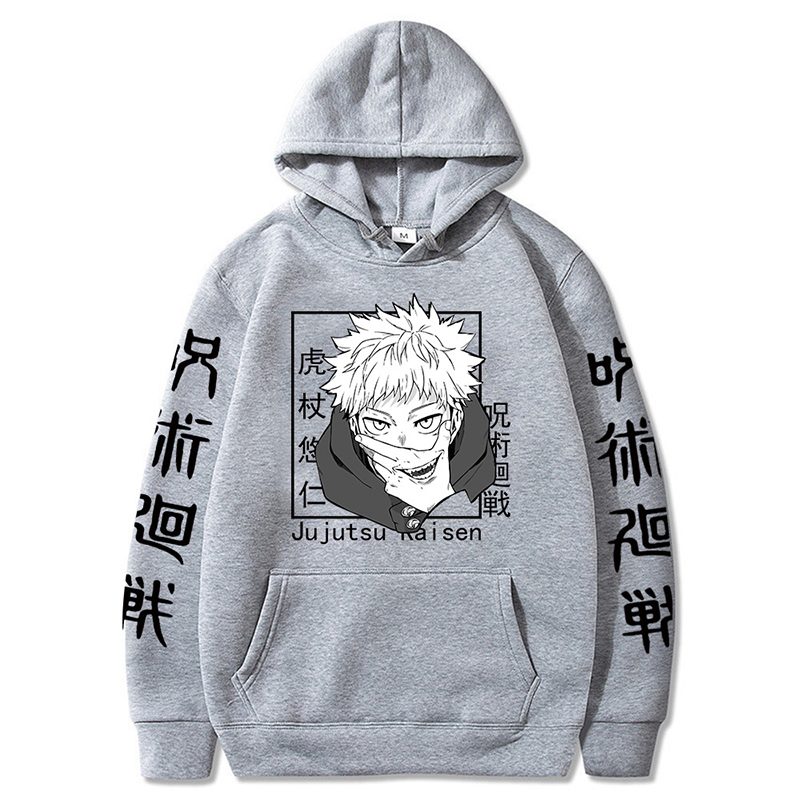 Anime Sweatshirts Jujutsu Kaisen Mens Hoodie Harajuku Unisex Fashion Casual Hoody Male Streetwear Yuji Itadori Printed Top 220809
