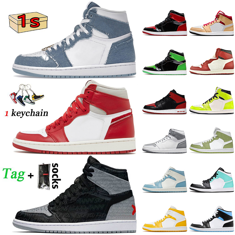 Top Quality 2022 Women Mens Jumpman 1 1s OG High Basketball Shoes Denim Newstalgia Chenille University Blue Patent Bred Rebellionaire Hyper, A55 mid triple black 36-46
Top Quality 2022 Women Mens Jumpman 1 1s OG High Basketball Shoes Denim Newstalgia Chenille University Blue Patent Bred Rebellionaire Hyper, A55 mid triple black 36-46