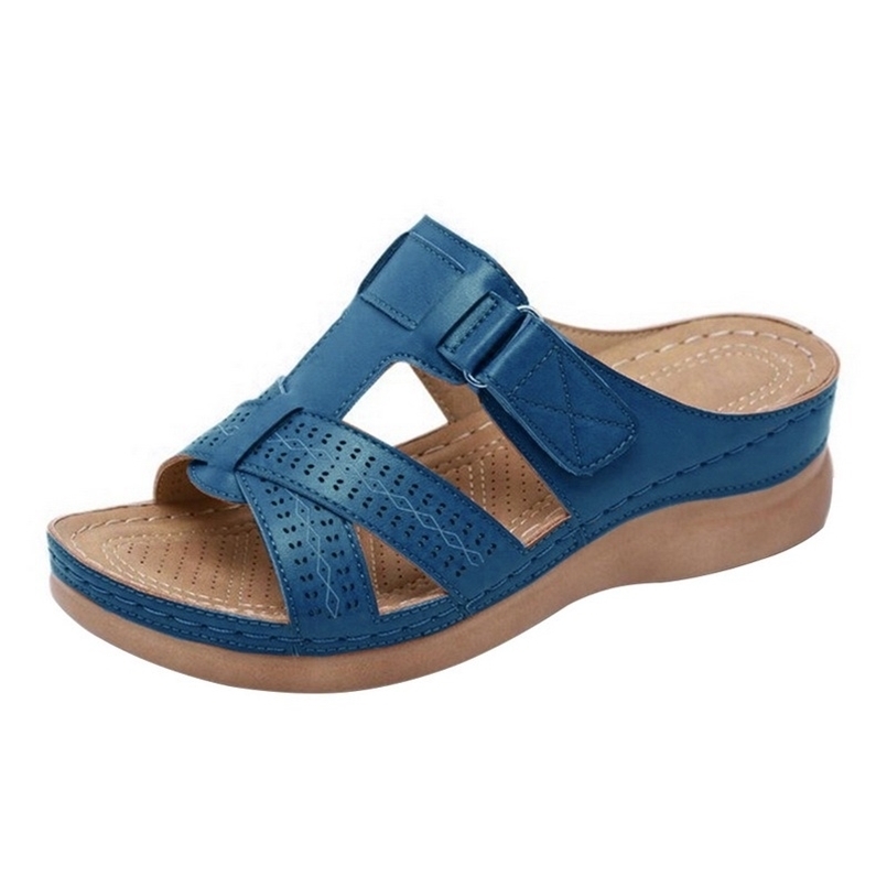 Summer Women Wedge Premium Orthopedic Open Toe Sandals Vintage Antislip Leather Casual Female Platform Retro Shoes 220616, Black 3
Summer Women Wedge Premium Orthopedic Open Toe Sandals Vintage Antislip Leather Casual Female Platform Retro Shoes 220616, Black 3