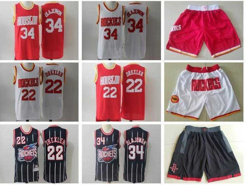 Houston''Rockets''Men jersey Hakeem 34 Olajuwon Clyde 22 Drexler Basketball Shorts Basketball Jerseys red white navy, Color
Houston''Rockets''Men jersey Hakeem 34 Olajuwon Clyde 22 Drexler Basketball Shorts Basketball Jerseys red white navy, Color