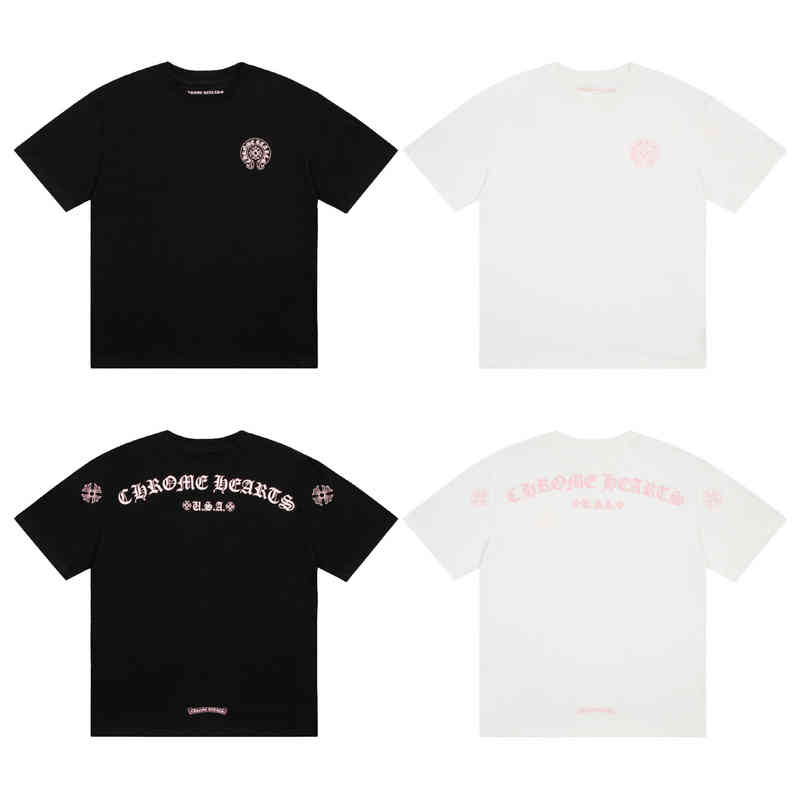 Factory Online Export Designer Brand Short Sleeves 22 Tide Ch Crowe Joint Exclusive Letter Printed Pink Unisex Sleeve T-shirt, White
Factory Online Export Designer Brand Short Sleeves 22 Tide Ch Crowe Joint Exclusive Letter Printed Pink Unisex Sleeve T-shirt, White