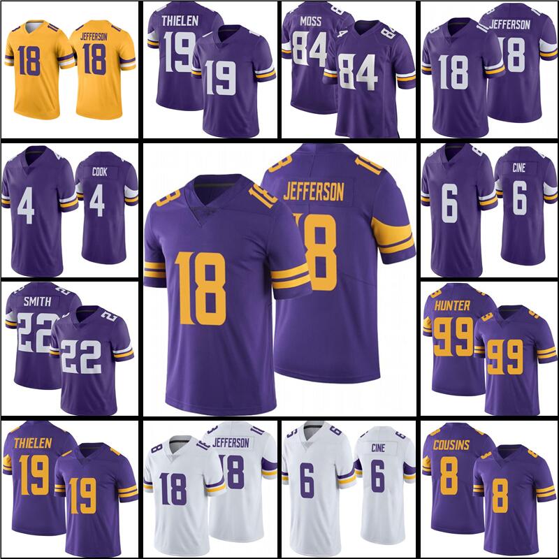 18 Justin Jefferson Football Jersey 4 Dalvin Cook 19 Adam Thielen 22 Harrison Smith 8 Kirk Cousins 99 Danielle Hunter Randy Moss men women youth Kids Lewis Cine, Men jersey
18 Justin Jefferson Football Jersey 4 Dalvin Cook 19 Adam Thielen 22 Harrison Smith 8 Kirk Cousins 99 Danielle Hunter Randy Moss men women youth Kids Lewis Cine, Men jersey
