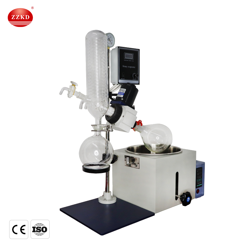 ZZKD Lab Supplies RE201 Rotary Evaporator to Effectively Separate Solvent Concentrate CBD Distillation and Extract Essential Oil