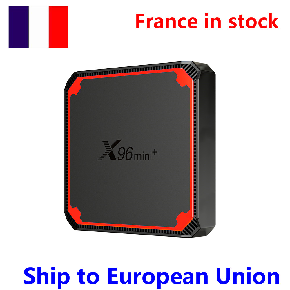 Ship from france to european Android 9.0 TV BOX X96 mini plus Amlogic S905W4 Quad core 1GB 8GB 2GB 16GB Support Dual WIFI
