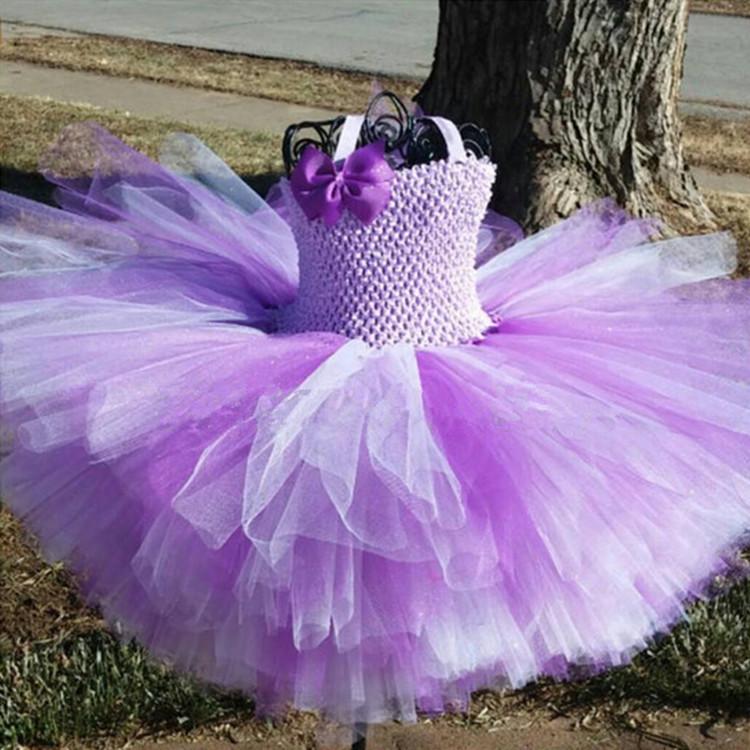 Girl's Dresses Lovely Baby Purple Crochet Tutu Dress Girls Tulle With Grosgrain Bow Headband Set Children Birthday Party Costume DressesGirl
Girl's Dresses Lovely Baby Purple Crochet Tutu Dress Girls Tulle With Grosgrain Bow Headband Set Children Birthday Party Costume DressesGirl