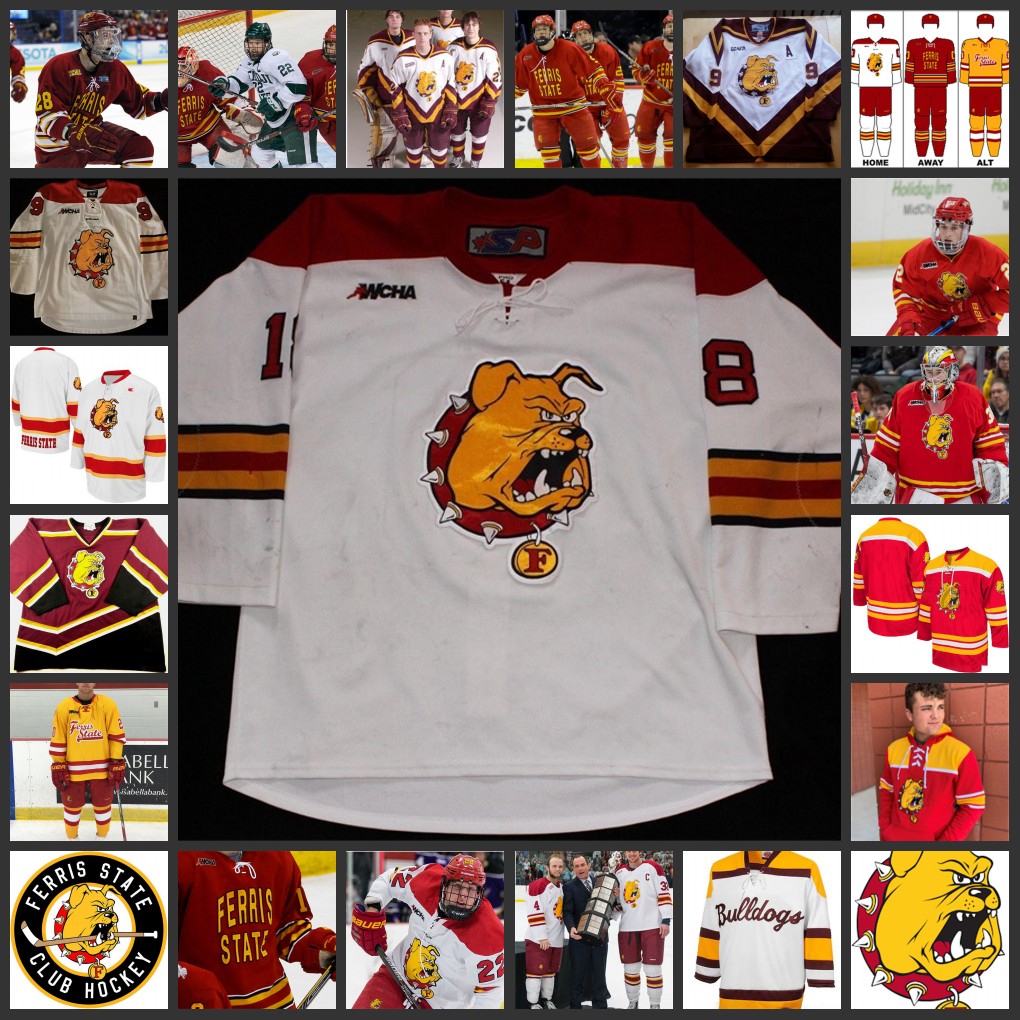 NCAA Custom Ferris State Bulldogs Stitched Hockey Jersey 24 John DePourcq 17 John Gruden 17 Craig Lisko 19 Bradley Marek 20 Andy Roach 38 Aaron Lewicki 18 Mike Brown
NCAA Custom Ferris State Bulldogs Stitched Hockey Jersey 24 John DePourcq 17 John Gruden 17 Craig Lisko 19 Bradley Marek 20 Andy Roach 38 Aaron Lewicki 18 Mike Brown