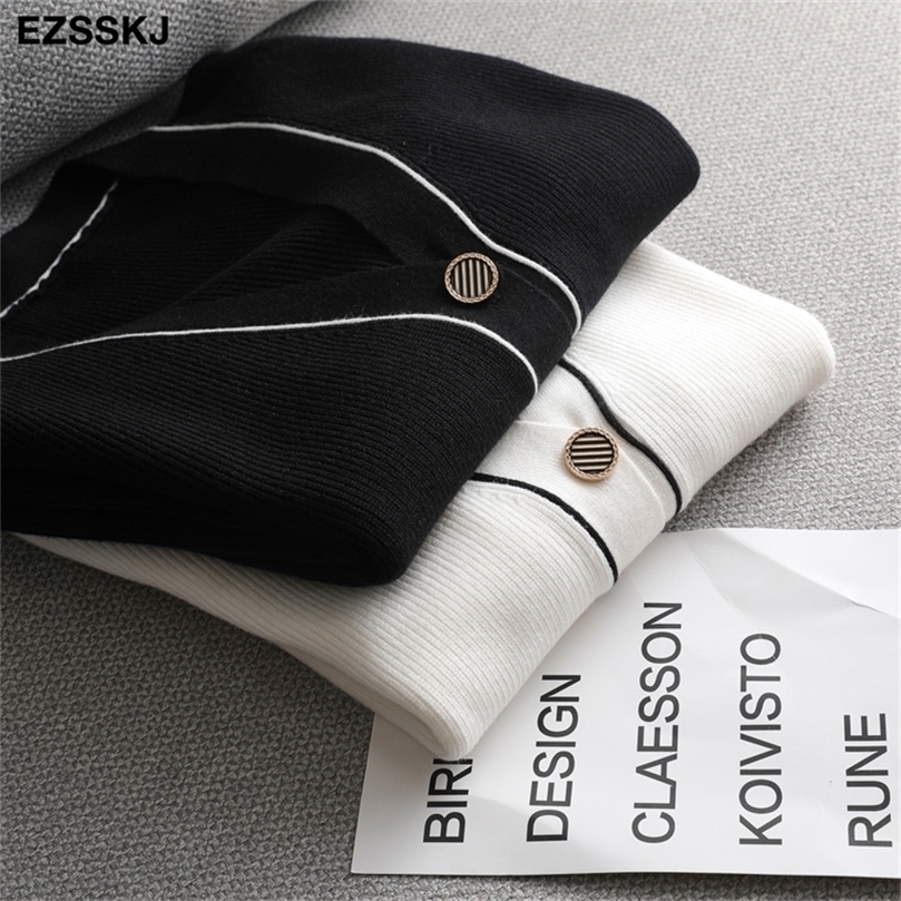 white black solid Sweater cardigans jacket ladies women thick sweater coat v-neck cardigan jacket coat outwear 201203
white black solid Sweater cardigans jacket ladies women thick sweater coat v-neck cardigan jacket coat outwear 201203