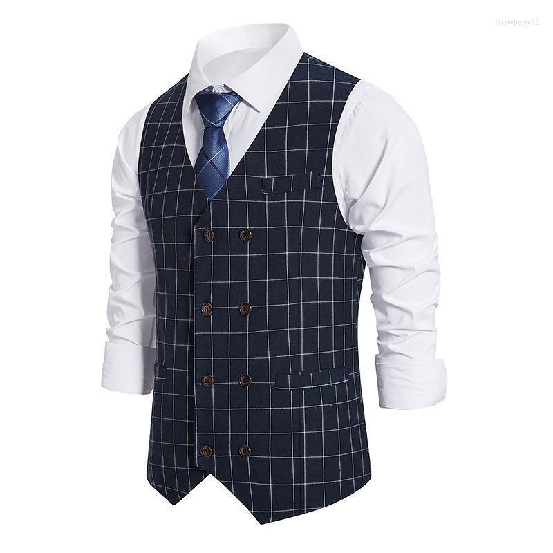 Men' Vests Mens Black Fashion Suit Slim Fit Vintage Plaid Double Breasted Vest Waistcoat Men Casual Business Wedding Prom Gilet Homme Stra2, Light gray
Men' Vests Mens Black Fashion Suit Slim Fit Vintage Plaid Double Breasted Vest Waistcoat Men Casual Business Wedding Prom Gilet Homme Stra2, Light gray