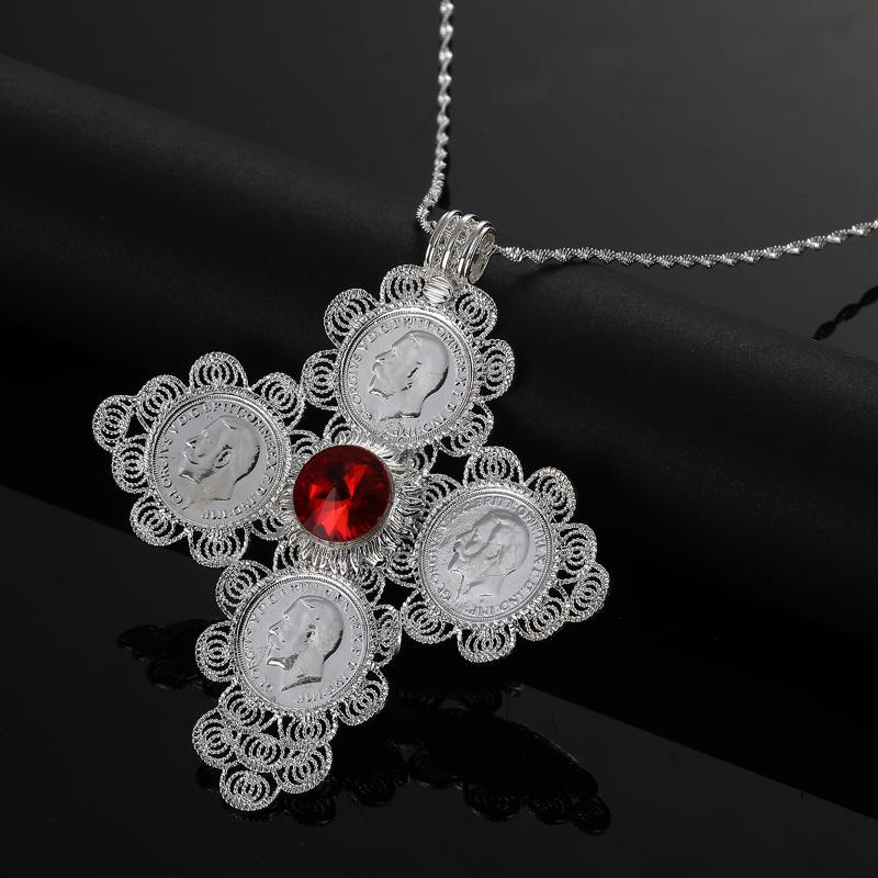 Pendant Necklaces Ethiopian Cross Necklace For Women Girls Silver Color Eritrea African Crosses JewelryPendant
Pendant Necklaces Ethiopian Cross Necklace For Women Girls Silver Color Eritrea African Crosses JewelryPendant