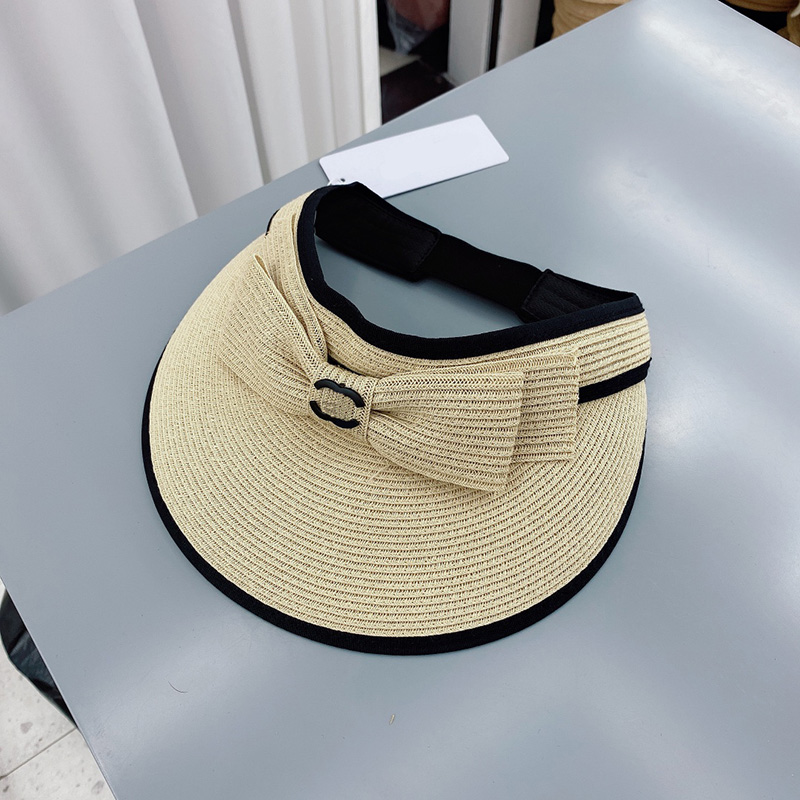 Fashion Visor Cap Designer Hat Casual Summer Cap Casquette Travel Beach Women Caps Lady Knitted Visors Luxury Designers Sun Hats 2204075WU, Black
Fashion Visor Cap Designer Hat Casual Summer Cap Casquette Travel Beach Women Caps Lady Knitted Visors Luxury Designers Sun Hats 2204075WU, Black