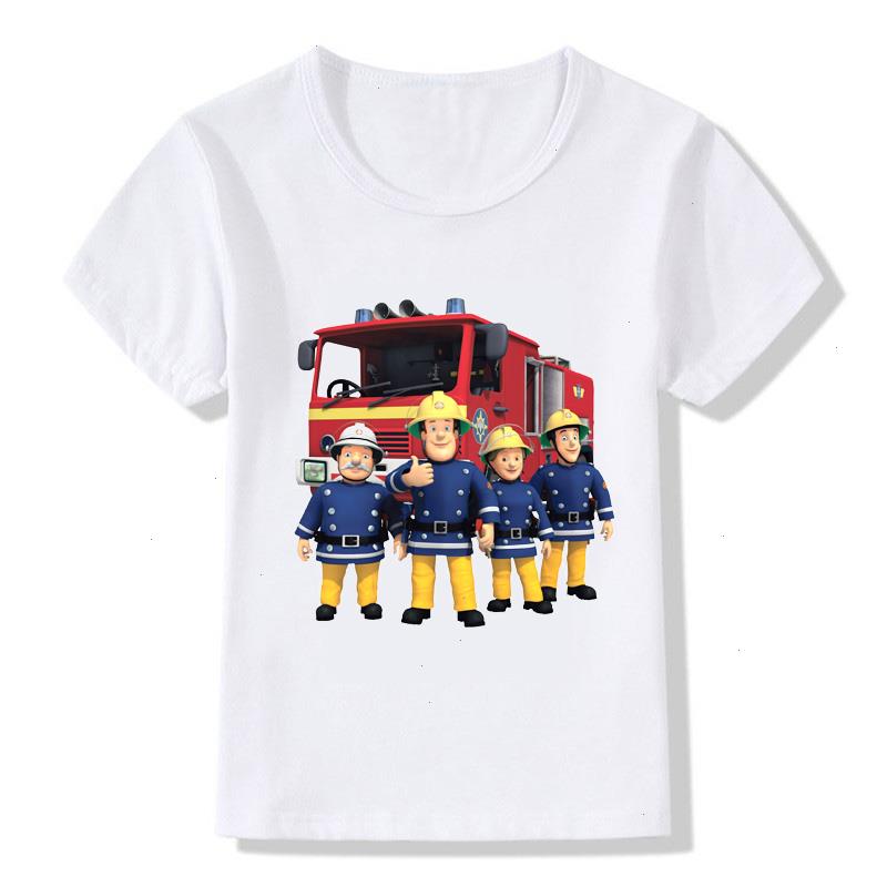 Fireman Sam Clothes Firefighter T-shirts Design Kids T Shirt Boys Girls Kawaii Short Sleeve Tops Childrens Funny T-shirt
Fireman Sam Clothes Firefighter T-shirts Design Kids T Shirt Boys Girls Kawaii Short Sleeve Tops Childrens Funny T-shirt