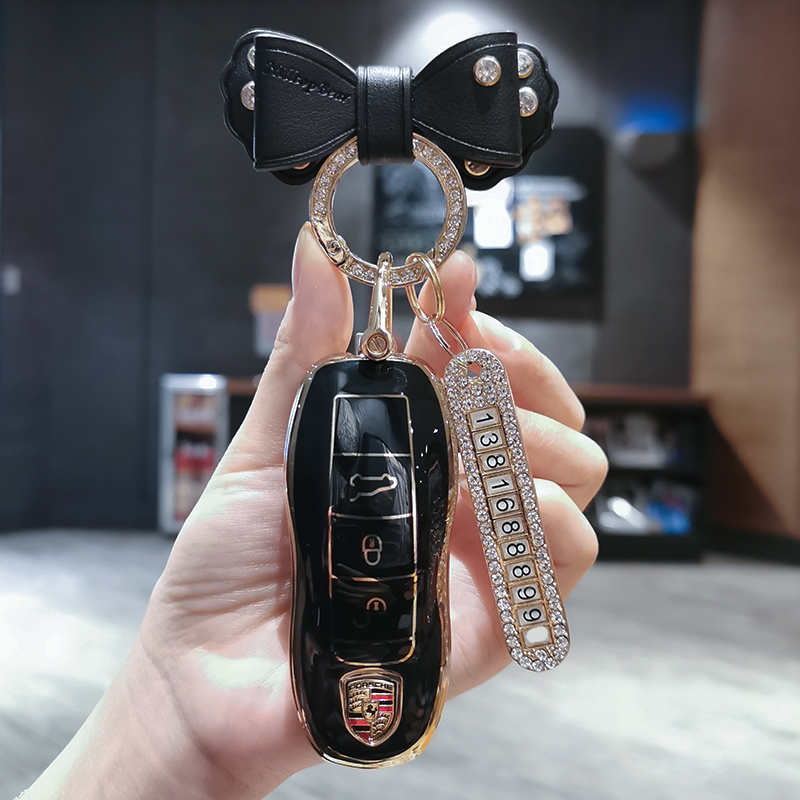 Tpu car couverture de clés à distance de couverture couverture shell pour Porsche Macann Cayenne Panamera 958 911 997 970 991 996 2017 Accessoire