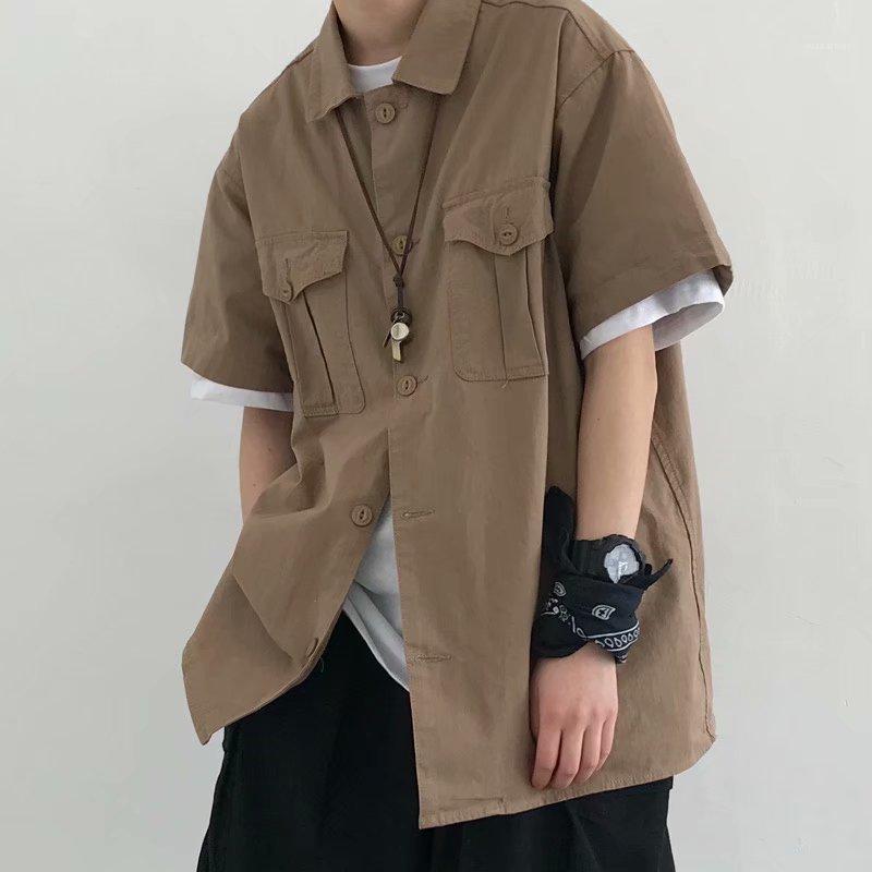 Men's Casual Shirts 2022 Summer Japan Men Vintage Style Cotton Overalls Wind Short-sleeved Shirt Jacket Loose Button Up, Khaki
Men's Casual Shirts 2022 Summer Japan Men Vintage Style Cotton Overalls Wind Short-sleeved Shirt Jacket Loose Button Up, Khaki