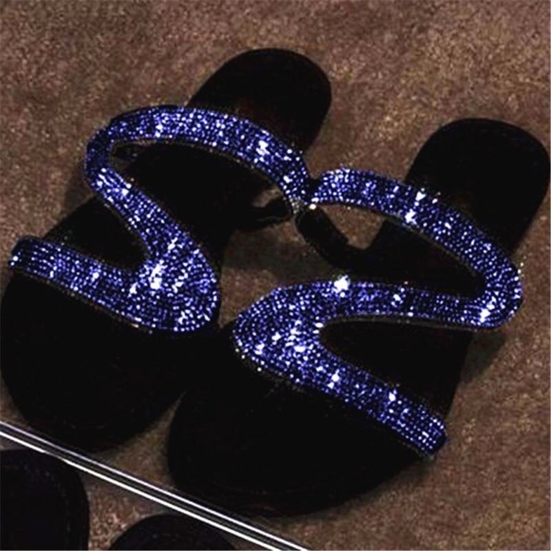 Women Summer Flat Bling Slippers Transparent Soft Jelly Shoes Female Flip Flops Sandals Outdoor Beach Ladies Slides Drop Ship 210226