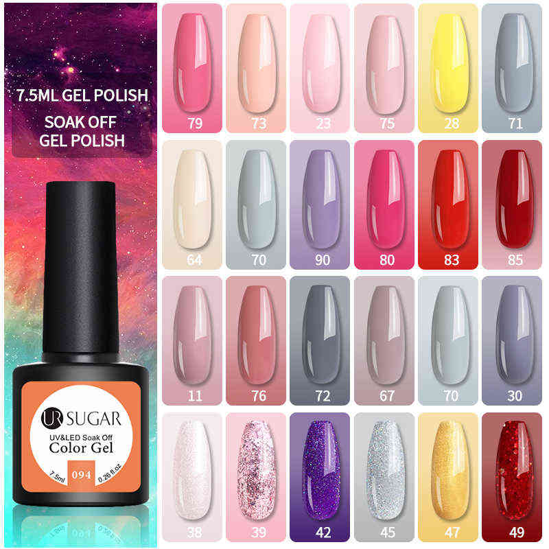 NXY Nail Gel Polish Nude Color Series Natural Gray Purple Varnish Nowipe Top Base Soak Off Uv Led Lacque 0328