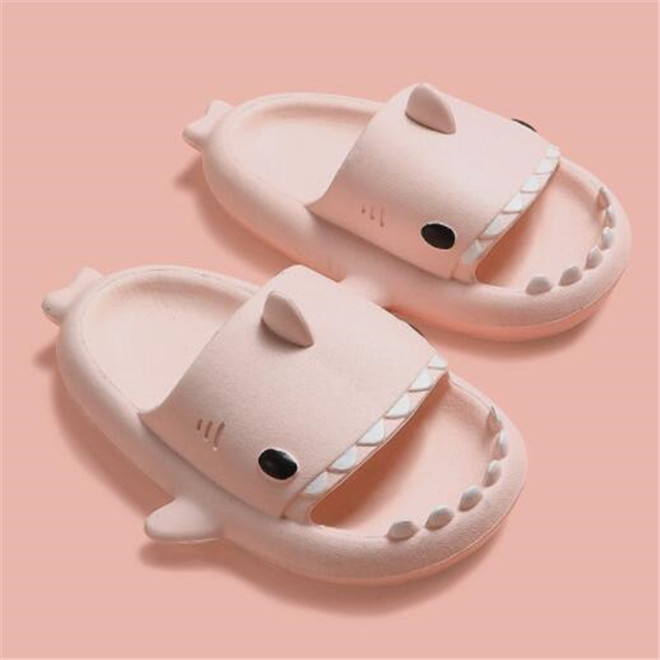 Cute Shark Sandals Children Slippers Summer Home Furnishing Slipper Kids Baby Non-slip Soft Bottom Beach Slides