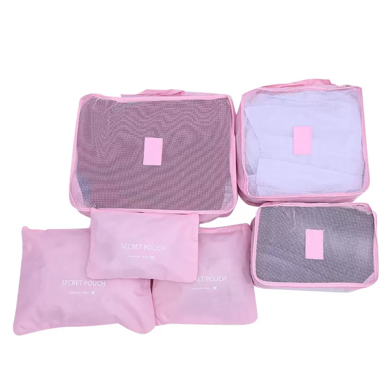 6 PCS Travel Storage Set Make Up Box Organizer Suitcase Pouch Travel Bag Organizer Case Shoes Packing Cube Luggage (Instrument Bags & Cases Functional