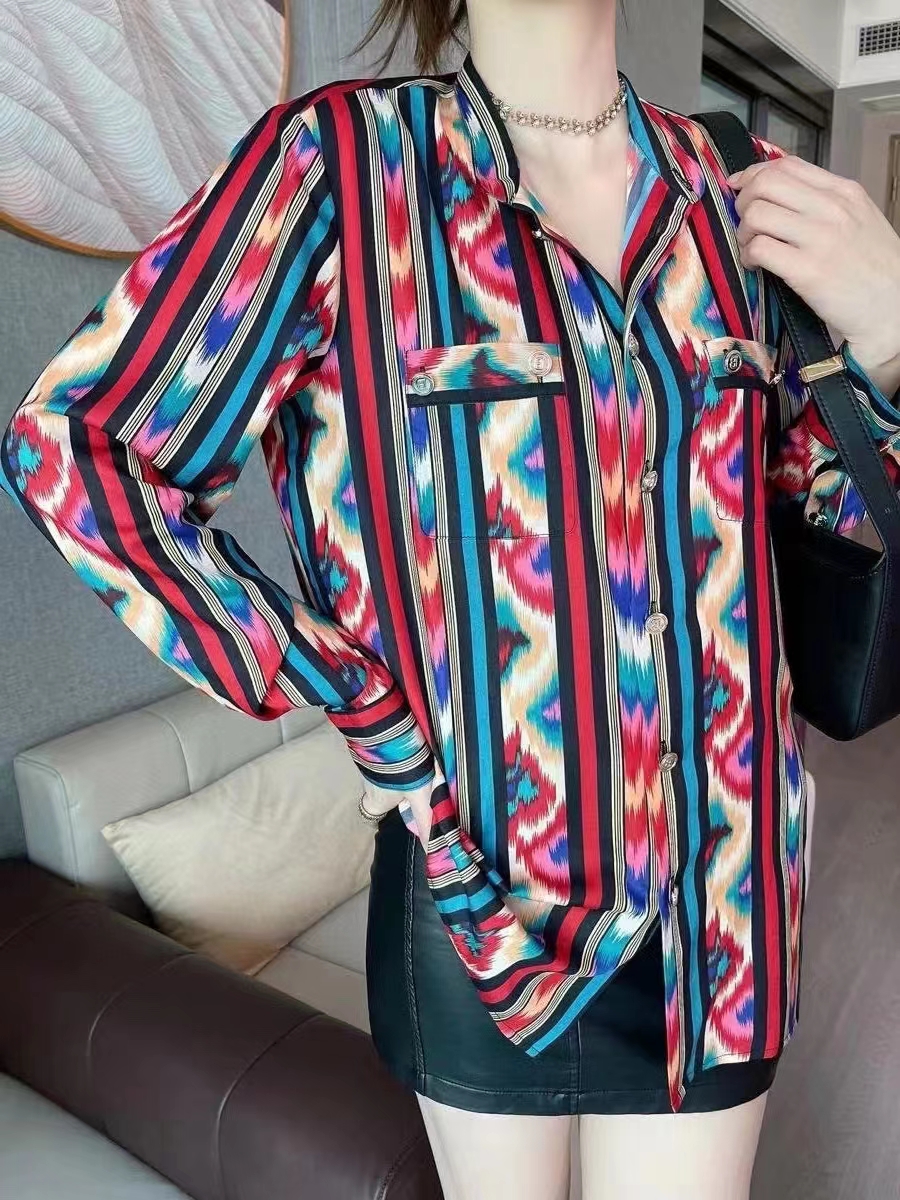 Balm2022 women's spring summer new Long T-shirt printed casual shirt autumn high quality logo luxury long coat birthday Valentine's Day gift, Multi
Balm2022 women's spring summer new Long T-shirt printed casual shirt autumn high quality logo luxury long coat birthday Valentine's Day gift, Multi