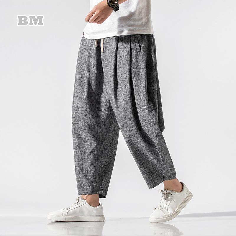 Men's Pants Spring Summer Chinese Style Cropped Trousers Harem Male Thailand Loose Plus Size Linen Casual Bloomers Men ClothingMen's, Black
Men's Pants Spring Summer Chinese Style Cropped Trousers Harem Male Thailand Loose Plus Size Linen Casual Bloomers Men ClothingMen's, Black