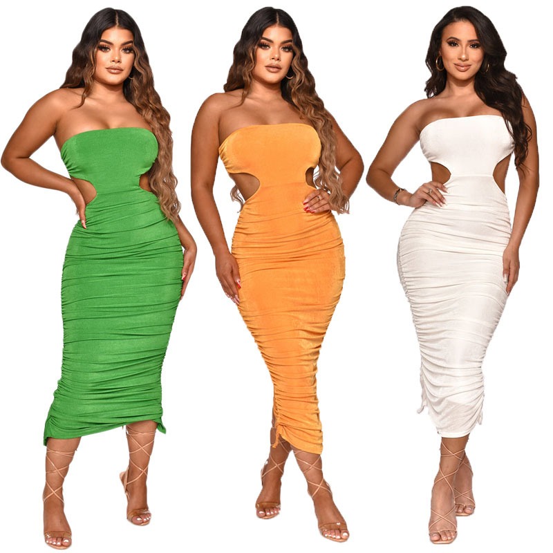 Sexy Ruched Body Dress J39c#, White
Sexy Ruched Body Dress J39c#, White